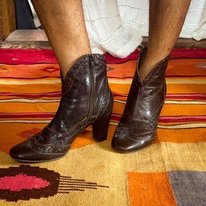 Italian Leather Short Boots